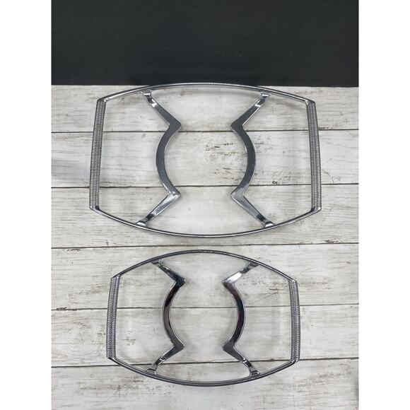Vintage Corning Ware Pyrex Saucepan Casserole Cradle Trivets 13 & 10" SET OF 2 - Picture 2 of 11